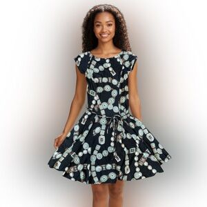 Dress with Geometric Pattern Lauren Ralph Lauren PS